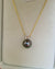 Peacock Green Tahitian Pearl Pendant Necklace - 18k Gold Pearl Pendant