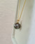 Peacock Green Tahitian Pearl Pendant Necklace - 18k Gold Pearl Pendant