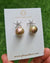 Wrinkled Pearl Earrings - Starfish & Metallic Green Pearl Earrings, Pearl Jewelry for Pearl Lovers