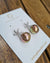 Wrinkled Pearl Earrings - Starfish & Metallic Green Pearl Earrings, Pearl Jewelry for Pearl Lovers