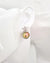 Wrinkled Pearl Earrings - Starfish & Metallic Green Pearl Earrings, Pearl Jewelry for Pearl Lovers