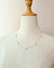 Freshwater Keshi Pearl Floating Pearl Necklaces, Handcrafted pearl jewelry in Singapore