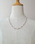 Pink Keshi Pearl and White Pearl Strand Necklace, handmade timeless pearl jewelry in Singapore