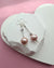 Pinkish Purple Edison Pearl Necklace, Earrings and Bracelet, Pearl Jewelry in Singapore