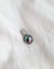 Purple Green Blue Tahitian Pearl Pendant Necklace | Minimalist Modern Sea Pearl Jewelry