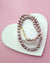 Purple Edison Pearl Strand Necklace - Traditional Pearl Knotting Pearl Jewelry in Singapore
