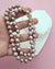 Purple Edison Pearl Strand Necklace - Traditional Pearl Knotting Pearl Jewelry in Singapore