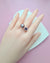 Purple Edison Pearl Open Ring - Amethyst Pearl Jewelry in Singapore