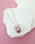 Purple Edison Pearl Ribbon Pendant Necklace - Sterling Silver Pearl Jewelry Singapore