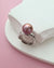 Purple Edison Pearl Ring, Handmade Pearl Jewelry in Singapore