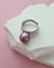 Purple Edison Pearl Ring, Handmade Pearl Jewelry in Singapore
