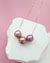 Floating Pearl Necklace in Rose Gold, Purple Edison Pearl Jewelry in Singapore
