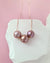 Floating Pearl Necklace in Rose Gold, Purple Edison Pearl Jewelry in Singapore