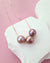 Floating Pearl Necklace in Rose Gold, Purple Edison Pearl Jewelry in Singapore