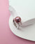 Purple Freshwater Edison Pearl Cocktail Ring - Square Sterling Silver Ring