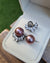 Purple Edison Pearl Earrings - Detachable Jacket Stud Earrings
