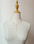 Queen Gold Baroque Akoya Pearl Jewelry Set, Earrings, Bracelet, Floating Pearl Necklace