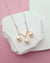 Queen Gold Akoya Pearl Trio Necklace - 8mm in 14k Gold Filled Akoya Pearl Jewelry in Singapore