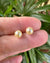 Queen Gold Akoya Sea Pearls 18K Gold Stud Earrings - 5.5mm to 6mm