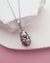Purple Freshwater Edison Pearl Pendant Necklace - Cute Rabbit Sterling Silver Jewelry Singapore