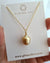 Minimalist Deep Gold South Sea Pearl Pendant Necklace - Little Lantern