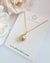 Minimalist Deep Gold South Sea Pearl Pendant Necklace - Little Lantern