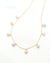 Saltwater Silver Blue Akoya Pearl Floating Station Necklace | Layering Necklace | Something Blue for Timeless Brides