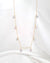 Saltwater Silver Blue Akoya Pearl Floating Station Necklace | Layering Necklace | Something Blue for Timeless Brides