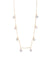 Saltwater Silver Blue Akoya Pearl Floating Station Necklace | Layering Necklace | Something Blue for Timeless Brides