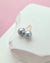 7.3mm Silver Blue Akoya Pearl Stud Earrings | 18K Yellow Gold Pearl Jewelry