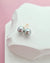 7.1mm Silver Blue Akoya Pearl Stud Earrings | 18K Yellow Gold