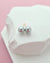 7.1mm Silver Blue Akoya Pearl Stud Earrings | 18K Yellow Gold