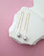 Silver Blue Akoya Pearl 18k gold Threader Earrings