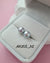 Silver Blue Akoya Pearl Stud Earrings | 18K White Gold | 7mm-8mm
