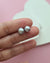 Silver Blue Akoya Pearl 18K Gold Stud Earrings, Pearl Jewelry in Singapore