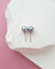 Silver Blue Akoya Pearl Stud Earrings | 18K White Gold | 6mm-6.5mm | Exact Pair