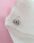 Silver Blue Akoya Pearl Stud Earrings | 18K White Gold | 6mm-6.5mm | Exact Pair