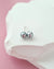5.8mm Silver Blue Akoya Pearl Stud Earrings | 18K White Gold | 5.5mm-6mm | Exact Pair