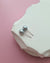 6.1mm - Silver Blue Akoya Pearl 18K White Gold Stud Earrings, Pearl Jewelry in Singapore