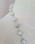 Silver Blue Akoya Pearl Extra-Long Necklace - 8mm-9mm, 14k Gold Filled Pearl Jewelry