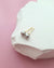 Silver Blue Akoya Pearl 18K Gold Stud Earrings - 5.5mm to 6mm Pearl Jewelry in Singapore