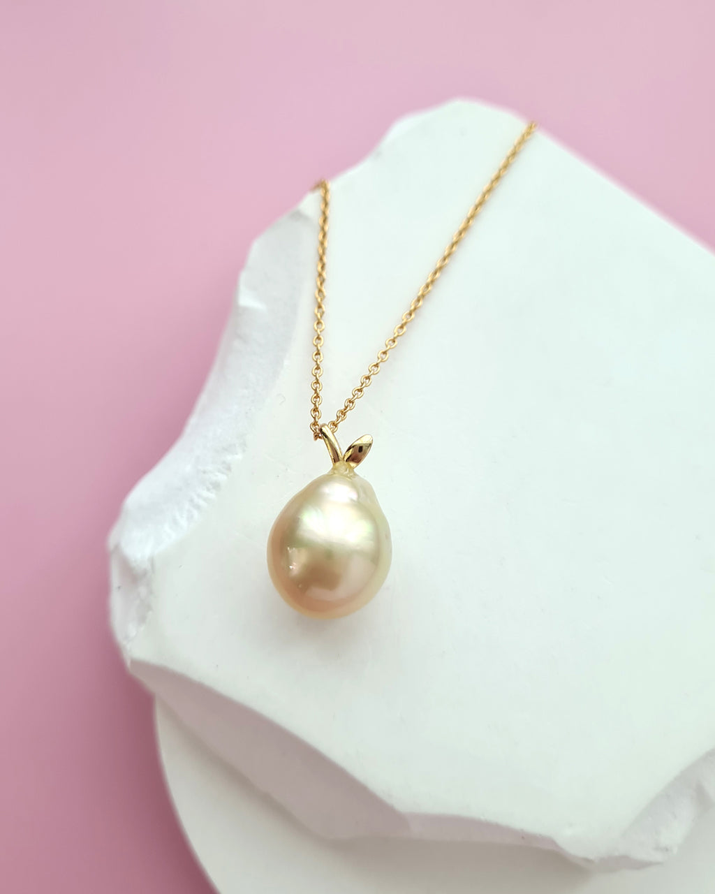South Sea Pearl Necklace - Pear Pendant Jewelry in Singapore