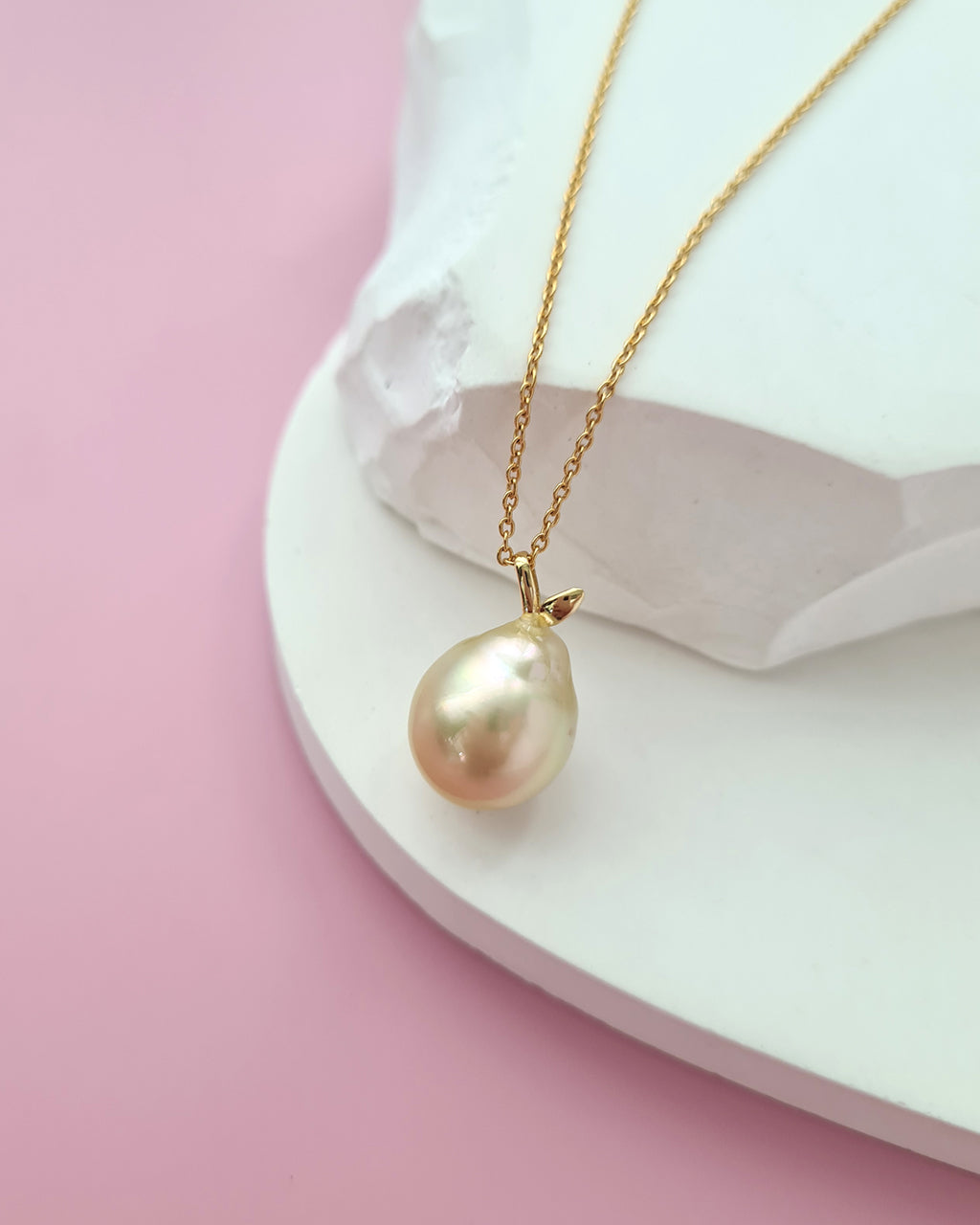 South Sea Pearl Necklace - Pear Pendant Jewelry in Singapore