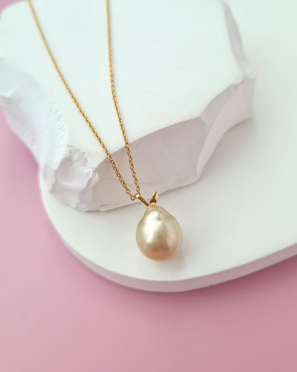 South Sea Pearl Necklace - Pear Pendant Jewelry in Singapore