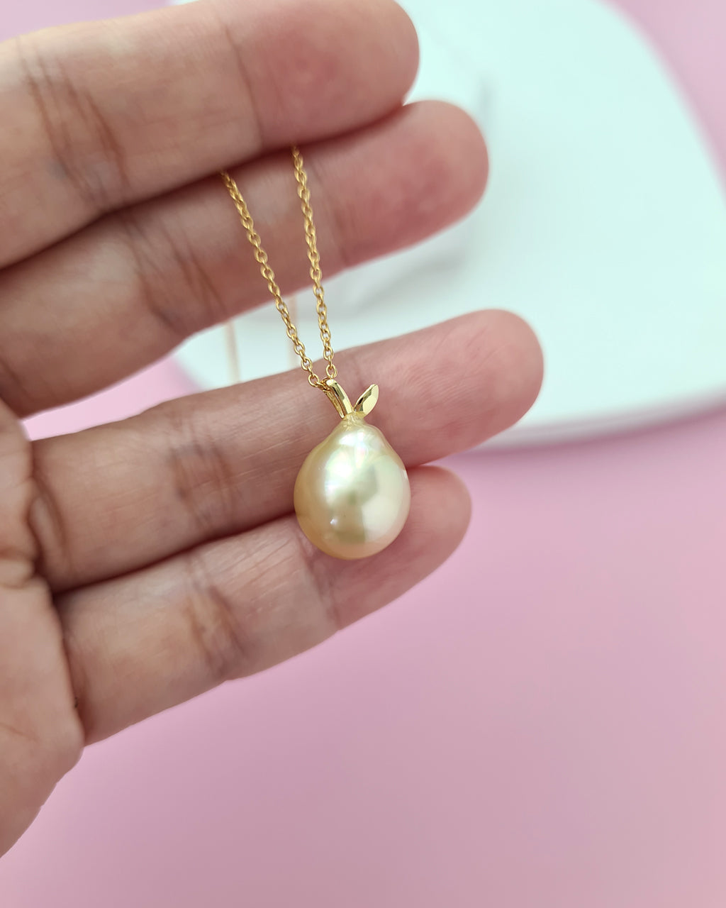 South Sea Pearl Necklace - Pear Pendant Jewelry in Singapore