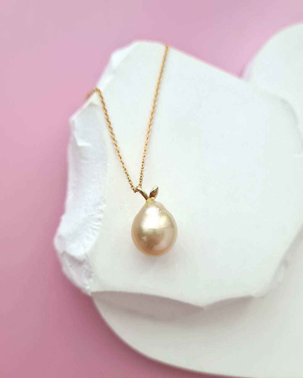 South Sea Pearl Necklace - Pear Pendant Jewelry in Singapore