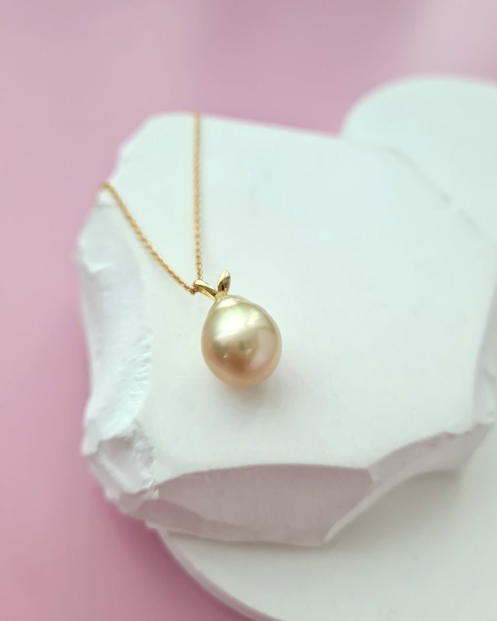 South Sea Pearl Necklace - Pear Pendant Jewelry in Singapore