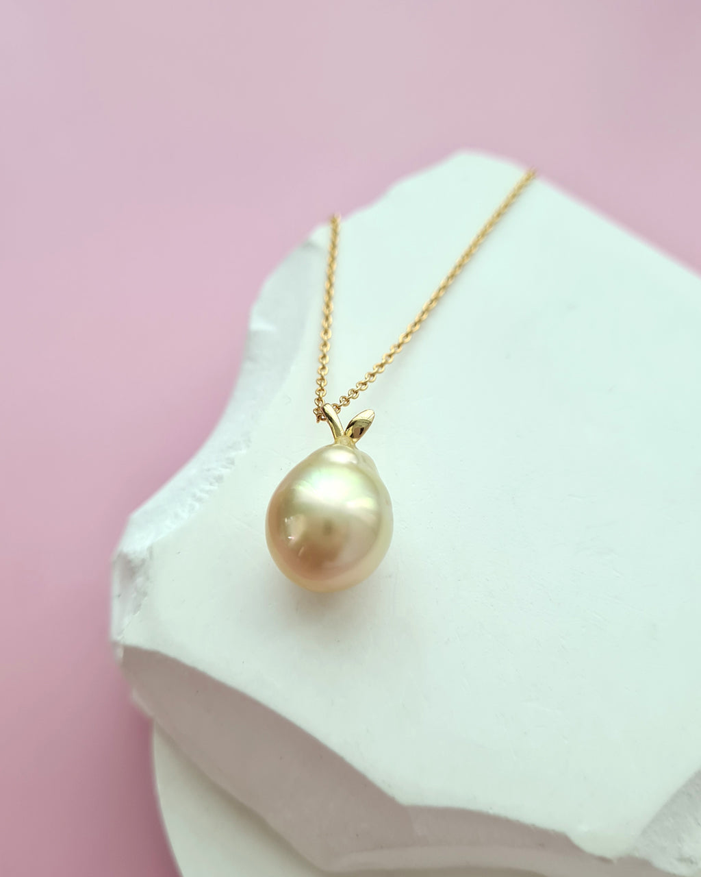 South Sea Pearl Necklace - Pear Pendant Jewelry in Singapore