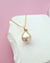 Gold South Sea Pearl Necklace - Pear Pearl Pendant, Handcrafted in Singapore