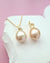 Gold South Sea Pearl Necklace - Pear Pearl Pendant, Handcrafted in Singapore